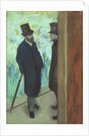 Friends at the Theatre, Ludovic Halevy and Albert Cave 1878-79 by Edgar Degas