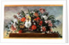 Woven Basket Filled with Flowers by Jean-Baptiste Belin de Fontenay