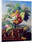 Coupe with Flowers and Fruit by Jean Francois Bony
