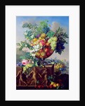 Coupe with Flowers and Fruit by Jean Francois Bony