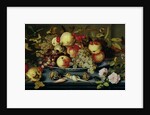 Still Life with Fruit, Flowers and Seafood by Balthasar van der Ast