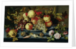 Still Life with Fruit, Flowers and Seafood by Balthasar van der Ast