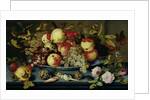 Still Life with Fruit, Flowers and Seafood by Balthasar van der Ast
