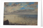 Sea Viewed from the Heights of Dieppe, 1852 by Ferdinand Victor Eugene Delacroix