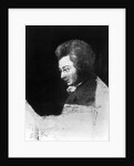 Unfinished Portrait of Wolfgang Amadeus Mozart by Joseph Lange
