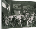 The Studio of Jacques Louis David by Jean Henri Cless