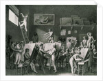 The Studio of Jacques Louis David by Jean Henri Cless