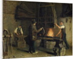 Interior of the Forge, 1837 by Rosine Parran