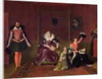 Henri IV King of France and Navarre Playing with his Children as the Ambassador of Spain Makes his Entrance, 1817 by Jean Auguste Dominique Ingres