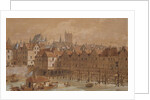The Grand Chatelet and the Pont aux Meuniers by Theodor Josef Hubert Hoffbauer