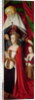 The Bourbon Altarpiece, right hand panel depicting St. Anne presenting Anne of France and her daughter, Suzanne of Bourbon c.1498 by Master of Moulins
