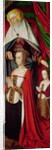 The Bourbon Altarpiece, right hand panel depicting St. Anne presenting Anne of France and her daughter, Suzanne of Bourbon c.1498 by Master of Moulins