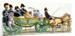 Louis XVIII and his Family Reviewing the Royal Troops at the Champ de Mars, 20th June 1814, the day of the blessing of the flags of the Garde Royale by French School