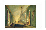 View of the Grand Gallery of the Louvre During Restoration, 1798-99 by Hubert Robert