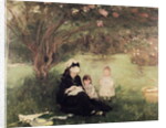 Beneath the Lilac at Maurecourt, 1874 by Berthe Morisot