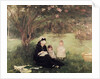 Beneath the Lilac at Maurecourt, 1874 by Berthe Morisot