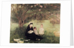 Beneath the Lilac at Maurecourt, 1874 by Berthe Morisot