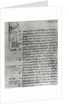 Page from 'The Register of the Council of the Parliament of Paris' depicting Joan of Arc, 10th May 1429 by French School