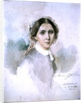 Portrait of Clara Schumann 1853 by Jean Joseph Bonaventure Laurens