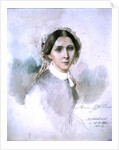 Portrait of Clara Schumann 1853 by Jean Joseph Bonaventure Laurens