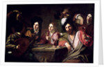 Meeting of Drinkers by Bartolomeo (after) Manfredi