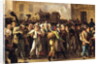 The Conscripts of 1807 Marching Past the Gate of Saint-Denis, detail of the conscripts by Louis Leopold Boilly
