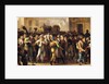 The Conscripts of 1807 Marching Past the Gate of Saint-Denis, detail of the conscripts by Louis Leopold Boilly