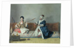 Monsieur Levett and Mademoiselle Helene Glavany in Turkish Costumes, 1738-42 by Jean-Etienne Liotard