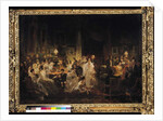 Emile Jean Horace Vernet Discussing the Invention of the Daguerreotype in Monsieur Irisson's Salon by Prosper Lafaye or Lafait