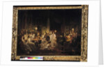 Emile Jean Horace Vernet Discussing the Invention of the Daguerreotype in Monsieur Irisson's Salon by Prosper Lafaye or Lafait