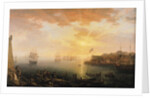 View of Brest Harbour, 1796 by Jean-Francois Hue