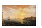 View of Brest Harbour, 1796 by Jean-Francois Hue