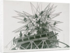 Universal Exposition of 1900: Installation of the Star on Top of the Palace of Electricity by Henri Lanos