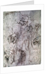 Various studies, verso of Study for David by Michelangelo Buonarroti