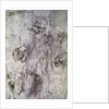 Various studies, verso of Study for David by Michelangelo Buonarroti