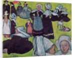 Bretons in a Field or, The Pardon, 1888 by Emile Bernard