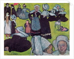 Bretons in a Field or, The Pardon, 1888 by Emile Bernard