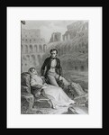 Francois Rene Vicomte de Chateaubriand and Pauline de Beaumont in the ruins of the Colosseum, 19th century by Felix Philippoteaux