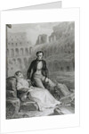 Francois Rene Vicomte de Chateaubriand and Pauline de Beaumont in the ruins of the Colosseum, 19th century by Felix Philippoteaux