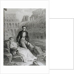 Francois Rene Vicomte de Chateaubriand and Pauline de Beaumont in the ruins of the Colosseum, 19th century by Felix Philippoteaux