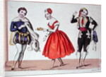 Cherubino, Fanchette and Figaro by French School