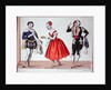 Cherubino, Fanchette and Figaro by French School