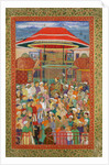 The Court Welcoming Emperor Jahangir by Mughal School
