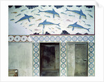 The Dolphin Frescoes in the Queen's Bathroom, Palace of Minos, 1600-1400 BC by Minoan Minoan