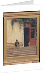 The Artist's Father and Son on the Doorstep of his House, c.1866-67 by Jean Leon Gerome