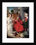 Abraham, Sara and an Angel, c.1520 by Jan II Provost