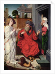 Abraham, Sara and an Angel, c.1520 by Jan II Provost