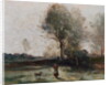 Landscape or, Morning in the Field by Jean Baptiste Camille Corot