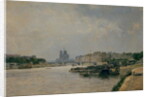 The Seine from the Quai de la Rapee by Stanislas Victor Edouard Lepine