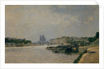 The Seine from the Quai de la Rapee by Stanislas Victor Edouard Lepine
